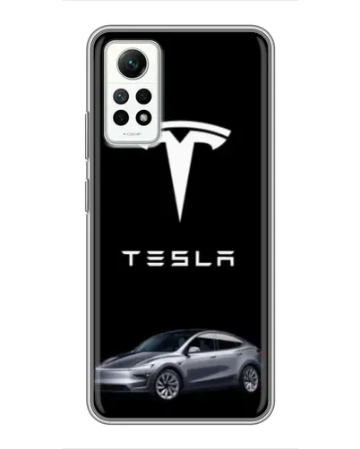 Чехол для Xiaomi Redmi Note 12 Pro (4g) с картинкой «Tesla Model Y»