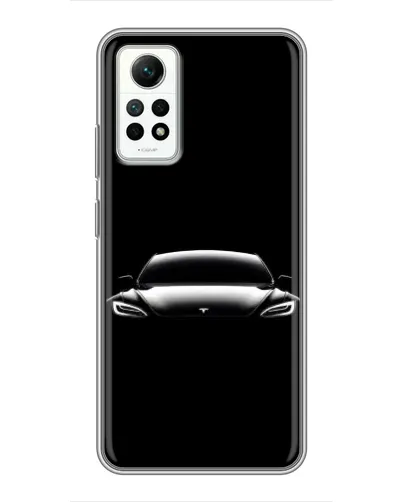 Чехол для Xiaomi Redmi Note 12 Pro (4g) с картинкой «Фары Tesla Night»