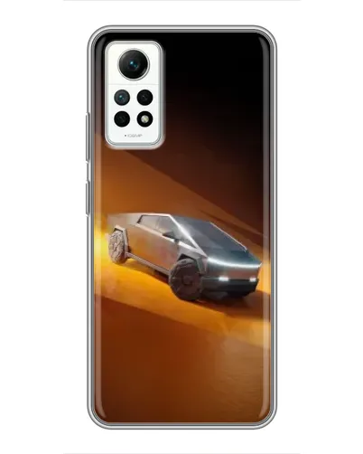 Чехол для Xiaomi Redmi Note 12 Pro (4g) с картинкой «Cybertruck в пустыне»