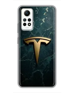 Чехол для Xiaomi Redmi Note 12 Pro (4g) с картинкой «Мраморная Tesla Gold» Чехол для Xiaomi Redmi Note 12 Pro (4g) с картинкой «Мраморная Tesla Gold»