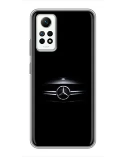 Чехол для Xiaomi Redmi Note 12 Pro (4g) с картинкой «Mercedes — абстрактные линии»