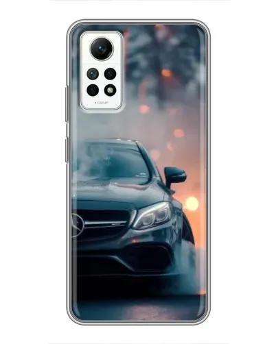 Чехол для Xiaomi Redmi Note 12 Pro (4g) с картинкой «Mercedes — ночной город»
