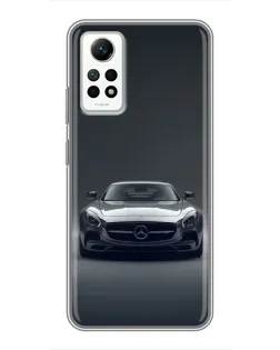 Чехол для Xiaomi Redmi Note 12 Pro (4g) с картинкой «Mercedes на черном»