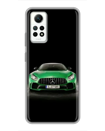 Чехол для Xiaomi Redmi Note 12 Pro (4g) с картинкой «Mercedes — неоновый лого»