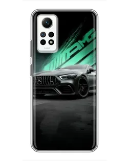 Чехол для Xiaomi Redmi Note 12 Pro (4g) с картинкой «Темный Mercedes AMG»