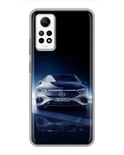 Чехол для Xiaomi Redmi Note 12 Pro (4g) с картинкой «Ночной Mercedes EQ»