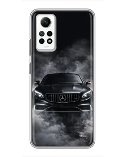 Чехол для Xiaomi Redmi Note 12 Pro (4g) с картинкой «Mercedes в дыму»