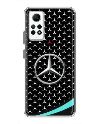 Чехол для Xiaomi Redmi Note 12 Pro (4g) с картинкой «Mercedes — бирюзовый акцент»