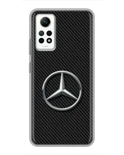 Чохол для Xiaomi Redmi Note 12 Pro (4g) з картинкою «Карбоновий Mercedes стиль»