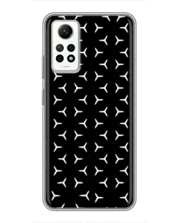 Чохол для Xiaomi Redmi Note 12 Pro (4g) з картинкою «Mercedes паттерн зірок»