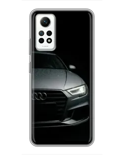 Чехол для Xiaomi Redmi Note 12 Pro (4g) с картинкой «Audi — детализация кузова»