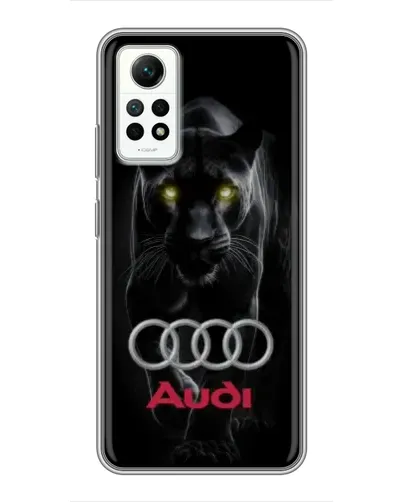 Чехол для Xiaomi Redmi Note 12 Pro (4g) с картинкой «Пантера и Audi» Чехол для Xiaomi Redmi Note 12 Pro (4g) с картинкой «Пантера и Audi»