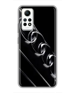 Чехол для Xiaomi Redmi Note 12 Pro (4g) с картинкой «Audi — абстрактные кольца»