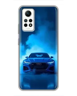 Чехол для Xiaomi Redmi Note 12 Pro (4g) с картинкой «Audi — голубая энергия»