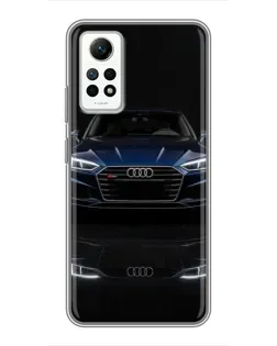 Чехол для Xiaomi Redmi Note 12 Pro (4g) с картинкой «Audi — ночное отражение»