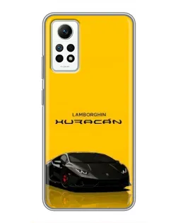 Чехол для Xiaomi Redmi Note 12 Pro (4g) с картинкой «Lamborghini Huracan черный»