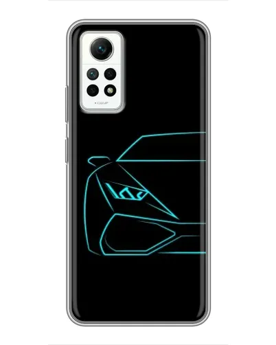 Чехол для Xiaomi Redmi Note 12 Pro (4g) с картинкой «Голубой силуэт Lamborghini» Чехол для Xiaomi Redmi Note 12 Pro (4g) с картинкой «Голубой силуэт Lamborghini»