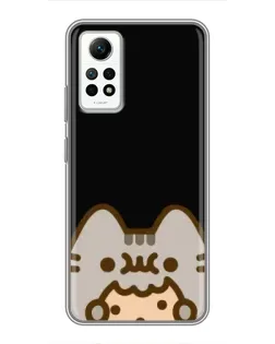 Чехол для Xiaomi Redmi Note 12 Pro (4g) с картинкой «Пушин на черном»