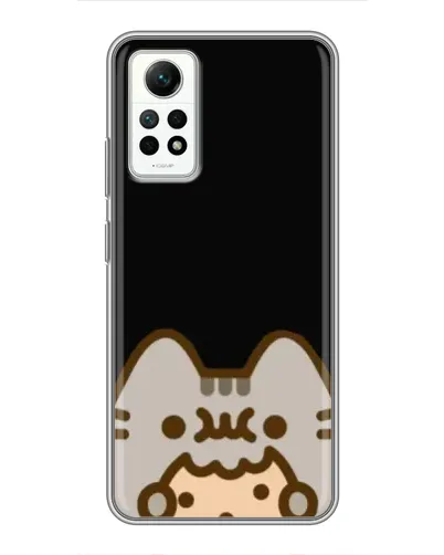 Чехол для Xiaomi Redmi Note 12 Pro (4g) с картинкой «Пушин на черном»