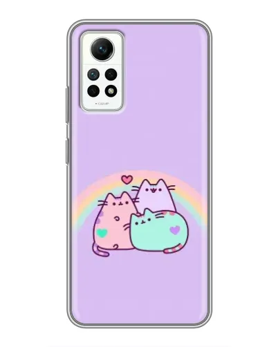 Чехол для Xiaomi Redmi Note 12 Pro (4g) с картинкой «Радужные Пушины»