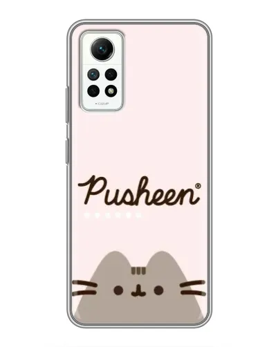 Чехол для Xiaomi Redmi Note 12 Pro (4g) с картинкой «Pusheen логотип»