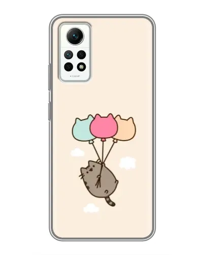 Чехол для Xiaomi Redmi Note 12 Pro (4g) с картинкой «Пушин на шариках»