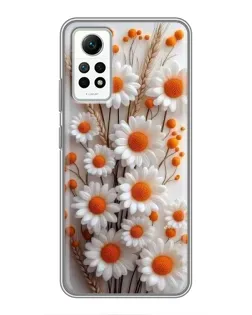 Чехол для Xiaomi Redmi Note 12 Pro (4g) с картинкой «Белые сухоцветы»