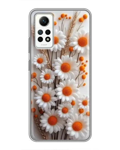 Чехол для Xiaomi Redmi Note 12 Pro (4g) с картинкой «Белые сухоцветы»