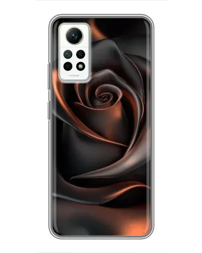 Чехол для Xiaomi Redmi Note 12 Pro (4g) с картинкой «Шелковая черная роза»