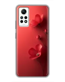 Чехол для Xiaomi Redmi Note 12 Pro (4g) с картинкой «Маковые соцветия»