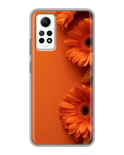 Чехол для Xiaomi Redmi Note 12 Pro (4g) с картинкой «Оранжевые герберы»