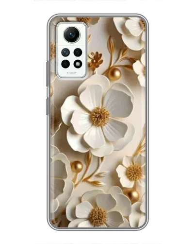 Чехол для Xiaomi Redmi Note 12 Pro (4g) с картинкой «Белие бумажние  цвети»