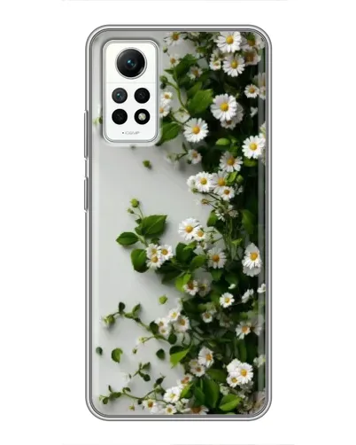Чехол для Xiaomi Redmi Note 12 Pro (4g) с картинкой «Ветка мелких белых цветов»