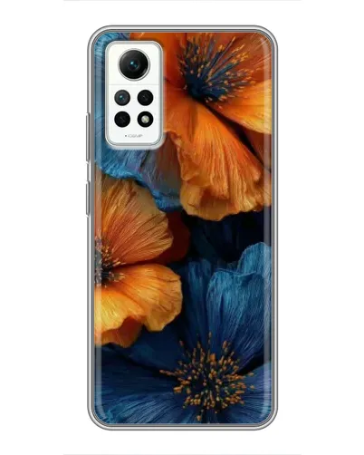 Чехол для Xiaomi Redmi Note 12 Pro (4g) с картинкой «Яркая сине-оранжевая флора» Чехол для Xiaomi Redmi Note 12 Pro (4g) с картинкой «Яркая сине-оранжевая флора»