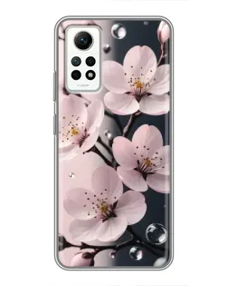 Чехол для Xiaomi Redmi Note 12 Pro (4g) с картинкой «Нежная сакура и капли»