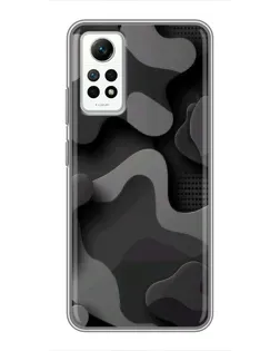 Чехол для Xiaomi Redmi Note 12 Pro (4g) с картинкой «Темный абстрактный камуфляж»
