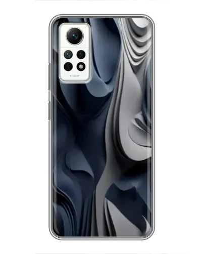 Чехол для Xiaomi Redmi Note 12 Pro (4g) с картинкой «Объемные синие складки»