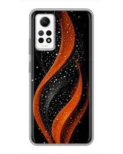 Чехол для Xiaomi Redmi Note 12 Pro (4g) с картинкой «Огненная звездная волна»