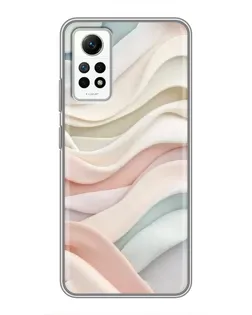 Чехол для Xiaomi Redmi Note 12 Pro (4g) с картинкой «Пастельные нежные волны»