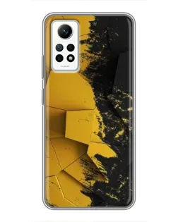 Чехол для Xiaomi Redmi Note 12 Pro (4g) с картинкой «Золотые осколки геометрии»