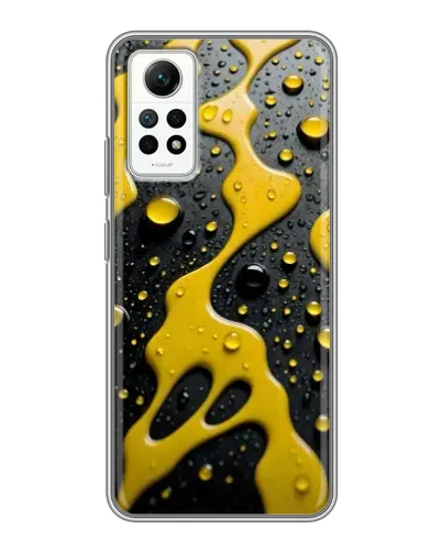 Чехол для Xiaomi Redmi Note 12 Pro (4g) с картинкой «Жидкое желтое золото»