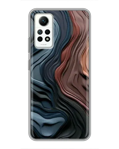 Чехол для Xiaomi Redmi Note 12 Pro (4g) с картинкой «Цветные волны каньона»