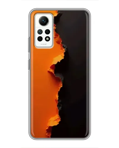 Чехол для Xiaomi Redmi Note 12 Pro (4g) с картинкой «Оранжевый разлом»