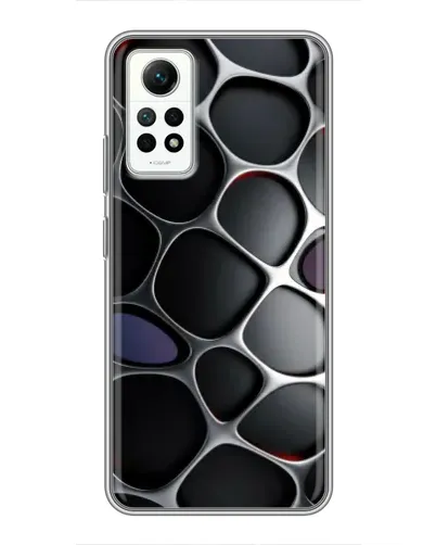 Чехол для Xiaomi Redmi Note 12 Pro (4g) с картинкой «Объемная темная решетка»