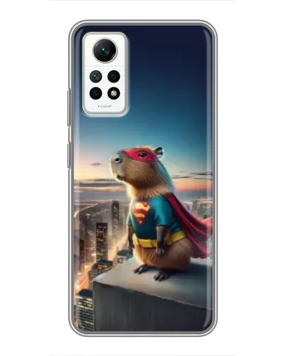 Чехол для Xiaomi Redmi Note 12 Pro (4g) с картинкой «Капи-мен супергерой»