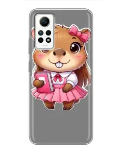 Чехол для Xiaomi Redmi Note 12 Pro (4g) с картинкой «Девочка капибара» Чехол для Xiaomi Redmi Note 12 Pro (4g) с картинкой «Девочка капибара»