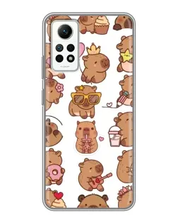 Чехол для Xiaomi Redmi Note 12 Pro (4g) с картинкой «Стикерпак с капибарами» Чехол для Xiaomi Redmi Note 12 Pro (4g) с картинкой «Стикерпак с капибарами»