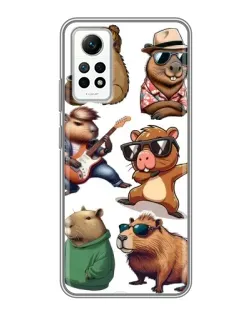 Чехол для Xiaomi Redmi Note 12 Pro (4g) с картинкой «Крутые капибары музыканты» Чехол для Xiaomi Redmi Note 12 Pro (4g) с картинкой «Крутые капибары музыканты»