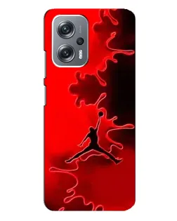 Чехол для Xiaomi Redmi Note 12 Pro Plus с картинкой «Jordan Red Smoke»