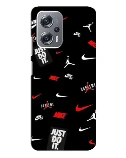 Чехол для Xiaomi Redmi Note 12 Pro Plus с картинкой «Nike Mix Pattern»